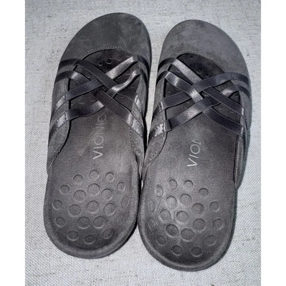 Vionic Claire Gray Mules - Picture 2 of 7